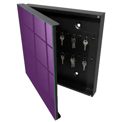 Armoire à clés design Violet intense