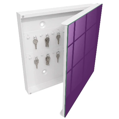Armoire à clés design Violet intense