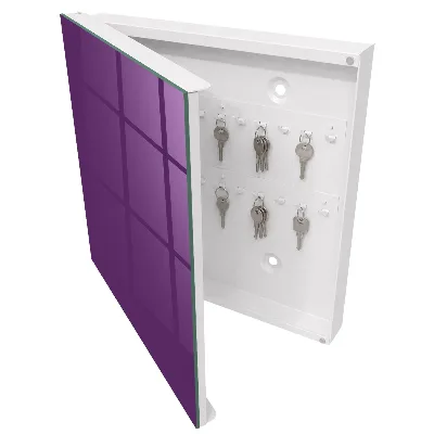 Armoire à clés design Violet intense