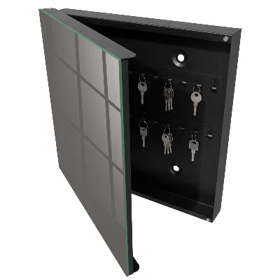 Armoire à clés décorative Gris foncé
