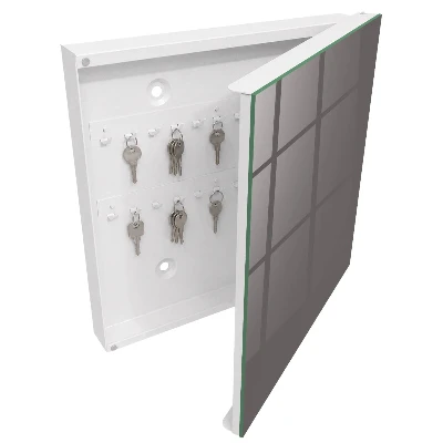 Armoire à clés décorative Gris foncé