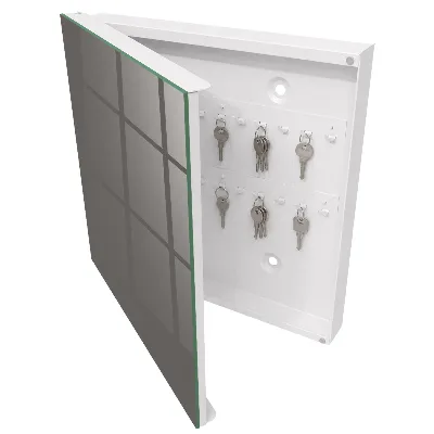 Armoire à clés décorative Gris foncé