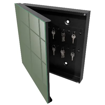 Armoire à clés décorative Sauge noire