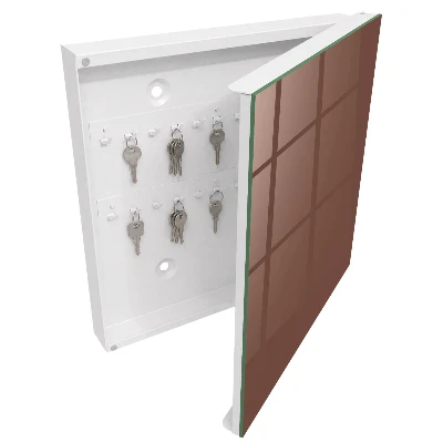Armoire à clés design Couleur brune