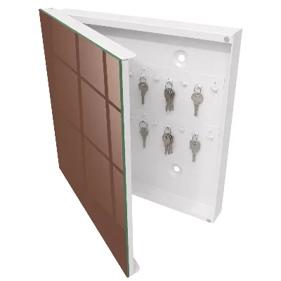 Armoire à clés design Couleur brune