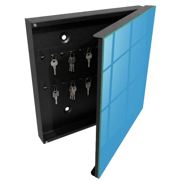 Armoire à clés design Eau bleue