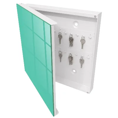 Armoire à clés design Menthe forte