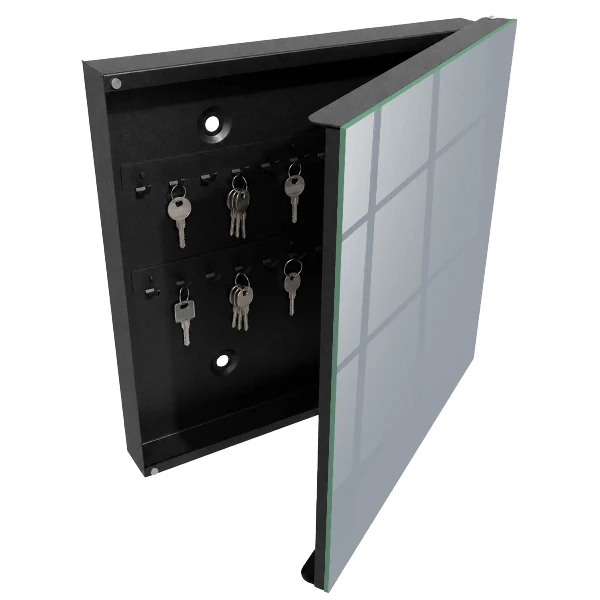 Armoire à clés décorative Gris