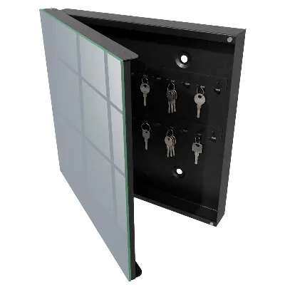 Armoire à clés décorative Gris