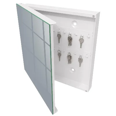 Armoire à clés décorative Gris
