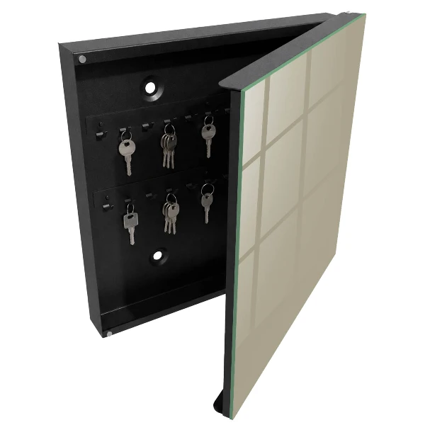 Armoire à clés décorative Crème foncée