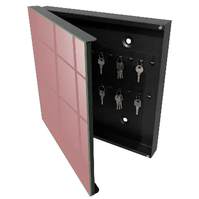 Armoire à clés design Bordeaux vif