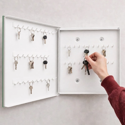 Armoire à clés décorative Menthe claire