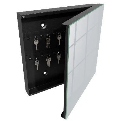 Armoire à clés décorative Gris clair