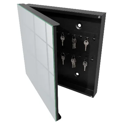 Armoire à clés décorative Gris clair