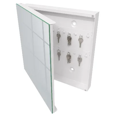 Armoire à clés décorative Gris clair