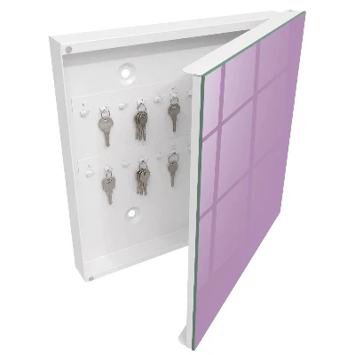 Boîte à clés murale décorative Violet clair