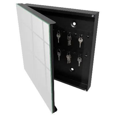 Armoire à clés décorative Couleur grise