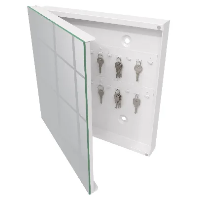 Armoire à clés design Gris lisse