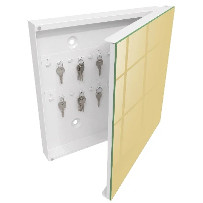 Armoire à clés design Jaune beige