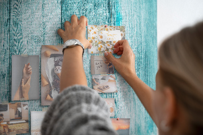 Tableau en liège déco Bois bleu