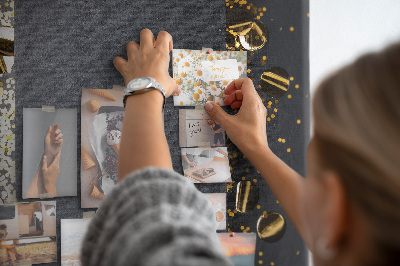 Tableau en liège Confettis dorés