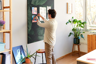 Tableau en liège Jungle de feuilles de plante