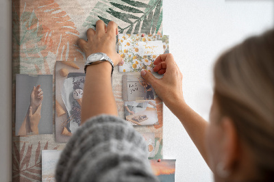 Tableau mémo en liège Cadre des feuilles de palmier