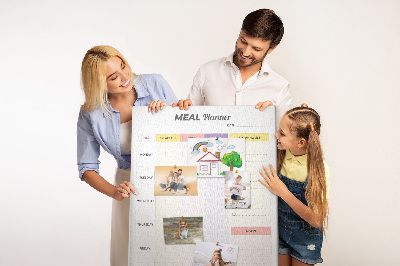 Tableau mémo en liège Planification alimentaire