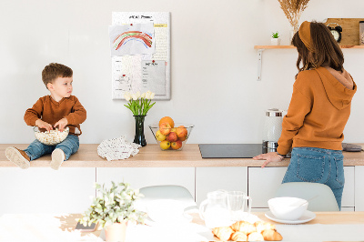 Tableau mémo en liège Planification alimentaire