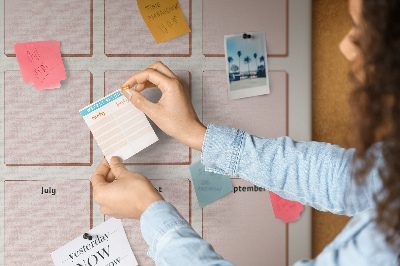 Tableau mémo en liège Calendrier d'anniversaire