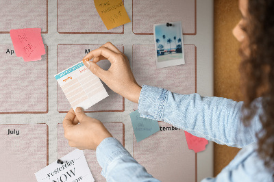 Tableau mémo en liège Calendrier d'anniversaire