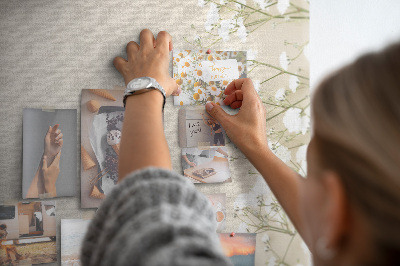 Tableau d’affichage en liège Fleurs de łyszczeiec