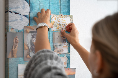 Tableau en liège Coquilles sur le bois