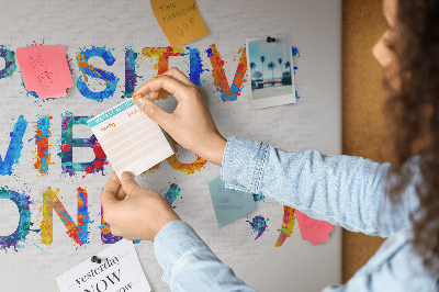 Tableau affichage en liège Citation positive