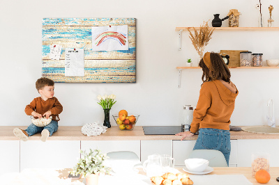 Tableau de liège décoratif Bois gratté