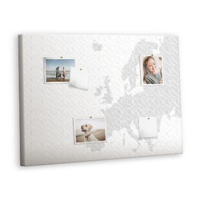 Tableau de liège décoratif Carte de l'europe