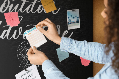 Tableau affichage en liège Aventure à l'extérieur de la maison