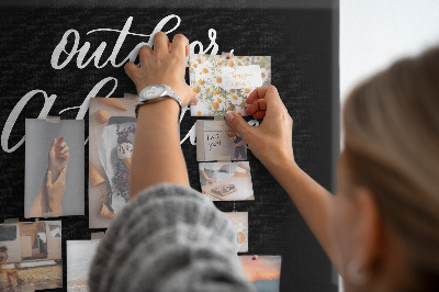 Tableau affichage en liège Aventure à l'extérieur de la maison