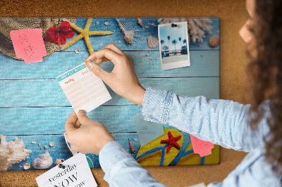 Tableau affichage en liège Choses côtières