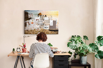 Tableau affichage en liège Texte de motivation