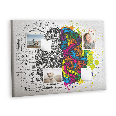 Tableau affichage en liège Abstraction du cerveau