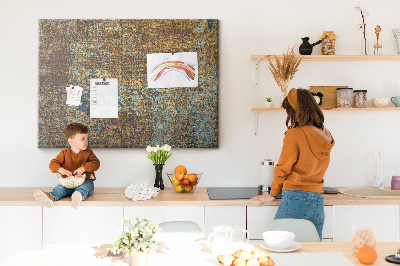 Tableau affichage en liège Rouille sur le métal