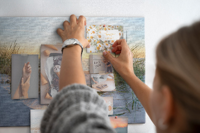 Tableau en liège Coucher de soleil sur la plage