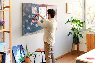 Tableau en liège Drapeau américain