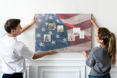 Tableau en liège Drapeau américain