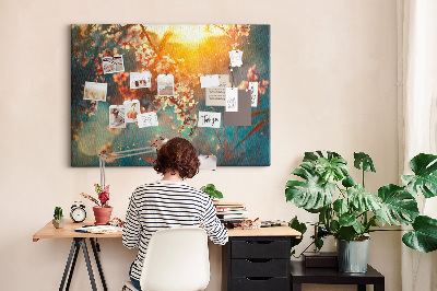 Tableau en liège Fleurs de printemps