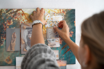 Tableau en liège Fleurs de printemps