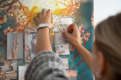 Tableau en liège Fleurs de printemps