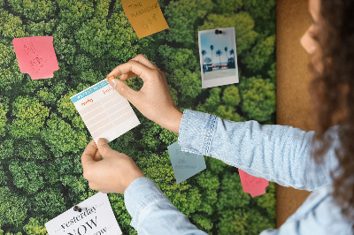 Tableau en liège Une forêt d'une vue d'oeil d'oiseau